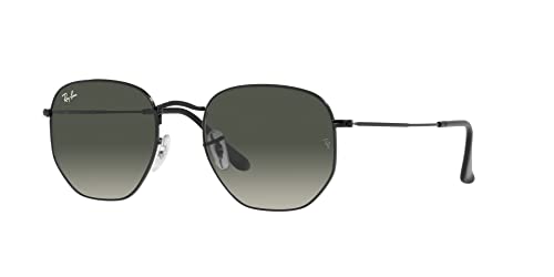 Óculos de Sol Ray-Ban Hexagonal 0RB3548 002/71 Tam 54 / Preto - Lentes Cinza Gradiente