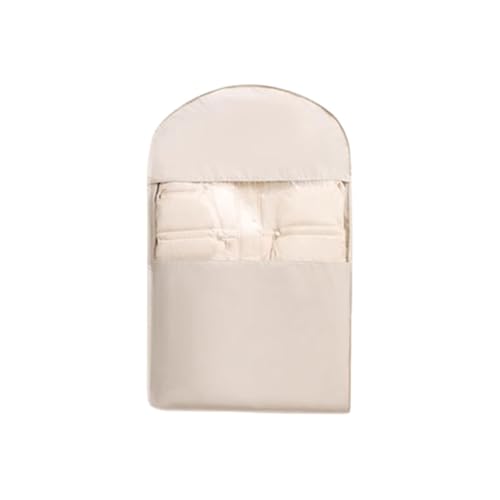 Generic Hanging Garment Bag with Self Compression Zipper Space Saver for Coats and Jackets Storage