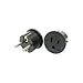 PG-11 USA American to European German Schuko Plug Adapter Type E/F Continental Europe