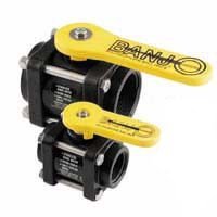 Banjo, V100FP, Polypropylene Ball Valve Inline 1
