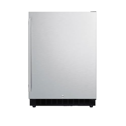 Summit 24' Built-In Refrigerator, 4.8 cu.ft., ADA Compliant, Stainless Steel - AL54 (Right Hand Door)