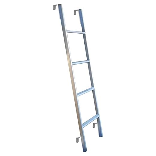 Stege för Våningssäng Metall Våningssäng Stege för Hem/loft/Sovsal, Justerbar Upphängning Tvillingar Våningsstegar för Tunga Människor, med Krokar Och Beslag (Size : 1.3m/4.3ft)
