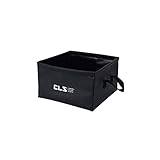 折りたたみバケツ 布バケツ 屋外用パックシンク 折りたたみ式四角バケツ 自立式 13L 大容量 アウトドア用携帯軽量化 食器入れ 小物入れ 収納便利 釣り用バケツ 足湯 ピクニック 飲料を冷蔵 バケツ 洗い桶(ブラック)