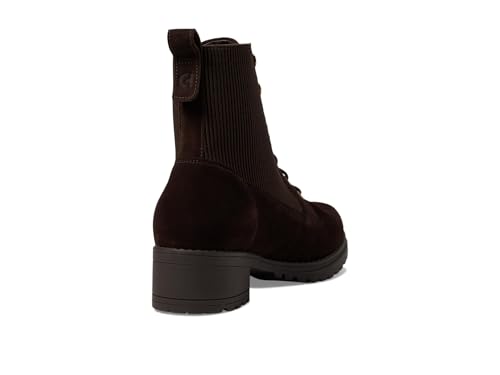 COLE HAAN WOMENS CAMEA WP COMBAT BOOT II, DARK CHOCOLATE SUEDE WATERPROOF, 5 C US - image 5