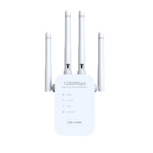 Match LB-Link Ac1200 Wifi Range Extender Upto 1200Mbps Speed ,Dual Band , Single Booster, Repeater, Access Point Extends RE305, 4*sdBi Antennas