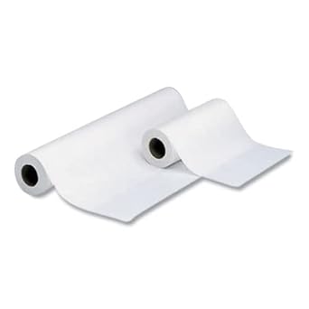 TIDI Products 980900 Everyday Chiropractic Headrest Barrier, Smooth Roll, 8-1/2" x 225 Size, White Pack of 25