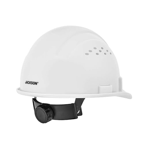 Jackson Safety Advantage Front Brim Hard Hat, Vented, 4-pt. Ratchet Suspension, White, 20220 - Thumbnail 4
