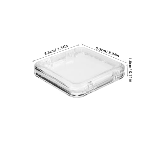 Caja Transparente para Uñas 10 Piezas Organizador Pequeño Cuadrado miniatura 2