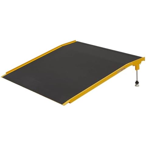 36" L Silver Spring Aluminum Adjustable Solid Wheelchair Threshold Ramp Cover
