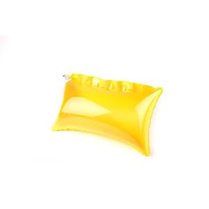 Abhishek-Enterprises-PVC-Inflatable-Air-Bed-Travel-Pillow-Cushion-for-Camping-Hiking-Backpacking-Transparent-Yellow