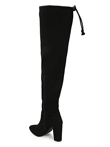 Image of TRUFFLE COLLECTION Women's ST-1179 Black Suede Boots