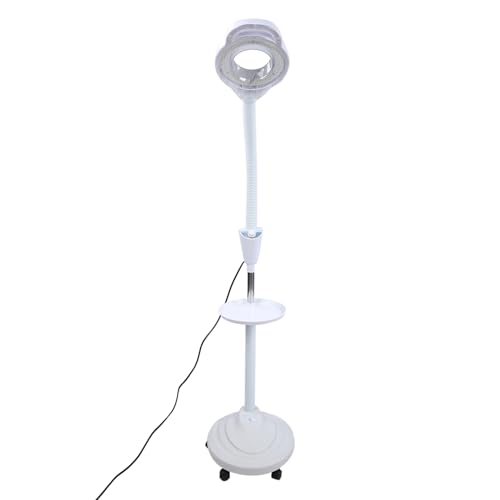 Pongnas Lampe de tatouage, LED, lumière froide, 8 lampes d'éclairage réglables, pour extensions de cils, sourcils, lèvres, tatouage, nail art