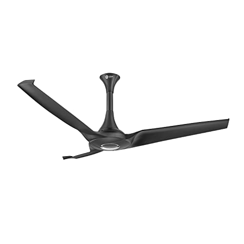 Image of Orient Electric's 1320 mm Aerostorm ceiling fan |Best-in-class 18-pole motor | Rust-proof ABS blades |100% Copper motor |Whisper-quiet operation | 2-year warranty | Charcoal Grey, pack of 1