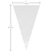Keenpioneer Piping Bag - Disposable Cake Decorating Bag 100 Count, 12 inch, Clear