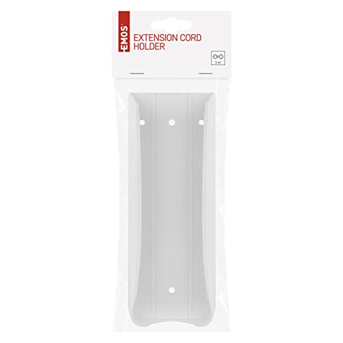 EMOS P0004C Power Strip Wall Mount, Universal Holder for 5 or 6-Way Multiple Sockets, White - Image 3