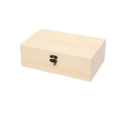 Boîte de rangement rétro en bois multifonction avec couvercle organisateur bijoux