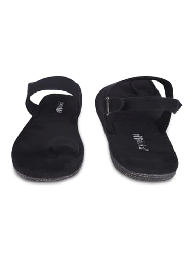 Paaduks Men's Zoo Black Sandals