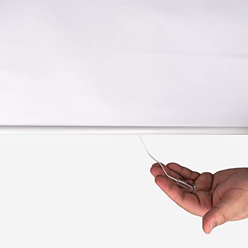 Biltek Roller Window Shades, Window Blinds, Window Shades For Home, Roller Shades, Window Treatments, Window Blinds Cordless, Door Blinds, White (Blackout), 22" W X 72" H #TOP3