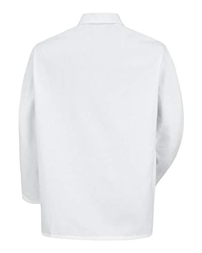 Red Kap Gripper-Front Short Butcher Coat S White2