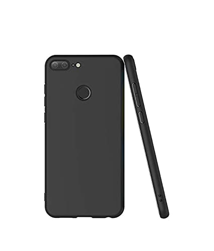 Image of Mobile Back Cover Case for Honor 9 Lite (Silicone Case|CameraProtection|Black SC1510)