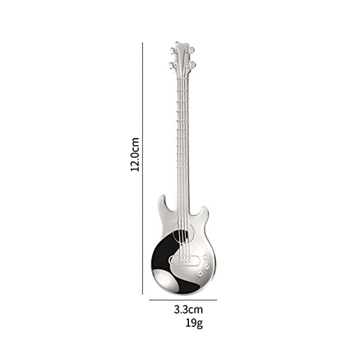 QiFun Cucchiaini da caffè per chitarra 7pz Acciaio...