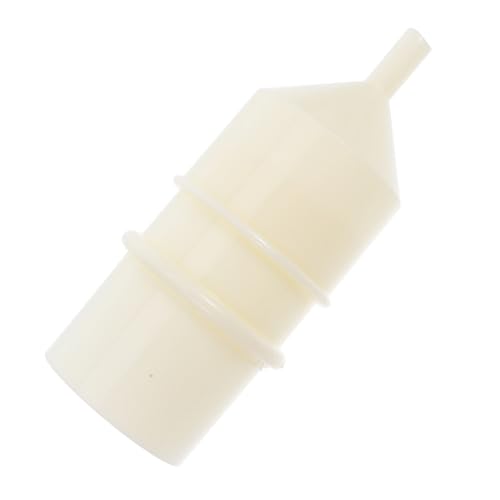 STOBAZA Washing Funnel Filter Sand Sieve Dirt Screen Sifter Sifting Screen Sifter Garden Soil Garden Sifter Summer Sea Bucket Cup Holder Round Container Funnel Beige Plastic