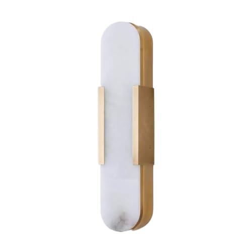 Applique murale en marbre véritable luminaire de luxe pour chambre et miroir
