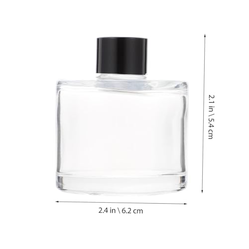 Botellas Difusoras de Aroma de Vidrio 50ml Con 10 Varillas Negras miniatura 2