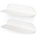 BLANCK Estanterías de Pared Diseño, Juego de 2, Baldas Metálicas para la Decoración del Dormitorio, la Cocina, el Baño, la Sala de Estar, la Oficina, Estantes Flotantes, Blanca