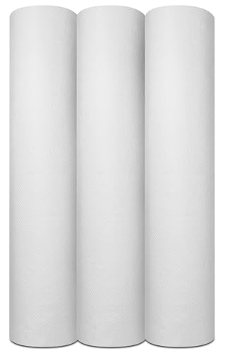 MUNTRADE Rollos Papel Camilla Sin Precorte 60 cm x 65 m | Rollo Papel de Camilla Masaje (3 Rollos)