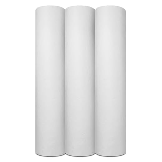 MUNTRADE Rollos Papel Camilla Sin Precorte 60 cm x 65 m | Rollo Papel de Camilla Masaje (3 Rollos)