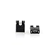 MEETOOT 200PCS 2.54mm Standard Pin Header Jumper Cap Short Connection Block Circuit Board Shunts Short Circuit Cap for Hard Drive CD DVD Motherboards DIY Accessories Black