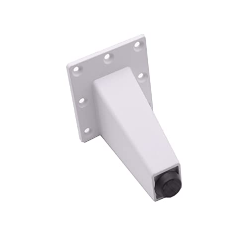 Furniture Feet Sofa Legs Cabinet Foot Sofa Feet Furniture Feet Legs for Furniture Feet for Cabinets Furniture Feet Metal for Sofa Table Cabinet Aluminium Alloy with Screws 4 Pieces 8 cm Height White - Image 4