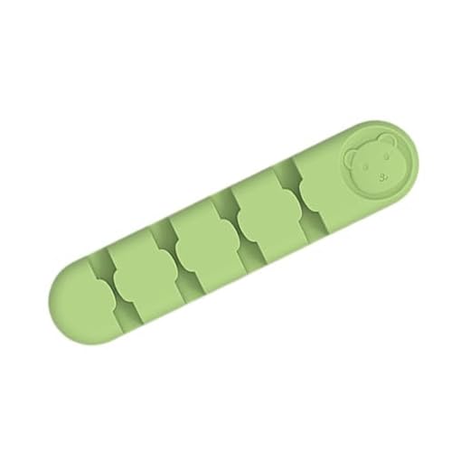 Bear Shape Cable Organizer - 4 Hole Green Desktop Cable Management, Silicone Wire Holder for Charging Cords USB Cables, Self-Adhesive Cord Winder for Desk Car Home Office
