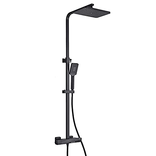 Mitigeur thermostatique de douche double poignée eau chaude et froide
