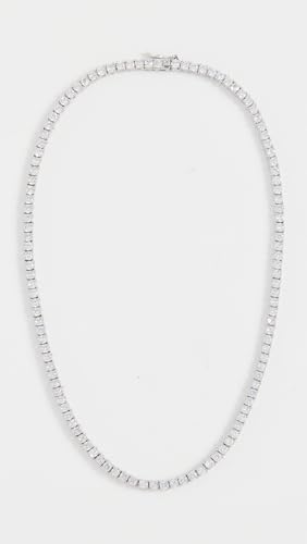 SHASHI Women's Medium Tennis Necklace, Silver, One Size2