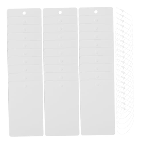 Amazon.co.jp: PATKAW 200個無地プラスチック値札 紐付き価格
