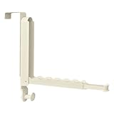Tendedero sobre la puerta para la colada, perchero sobre la puerta | Perchero para lavandería con 6 arboledas, barra extensible para ropa redonda ahorra espacio para toalla
