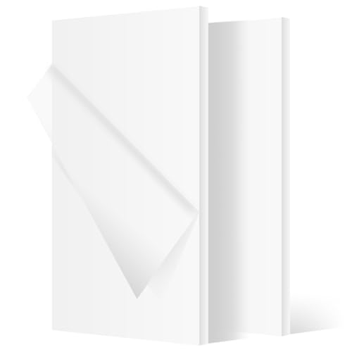 Image of HDPE Sheet，High Density Polyethylene Board Solid Plastic Block Plastic Board for DIY Projects Machining Home Decor Handcrafts (2, 24x12x1 /2Inch)