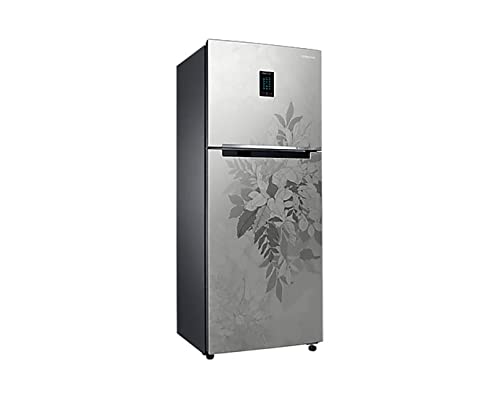 Image of Samsung 324L 3 Star Frost-Free Double Door Refrigerator Appliance (RT34B4513QB /HL, Bouquet Silver, 2022 Model)