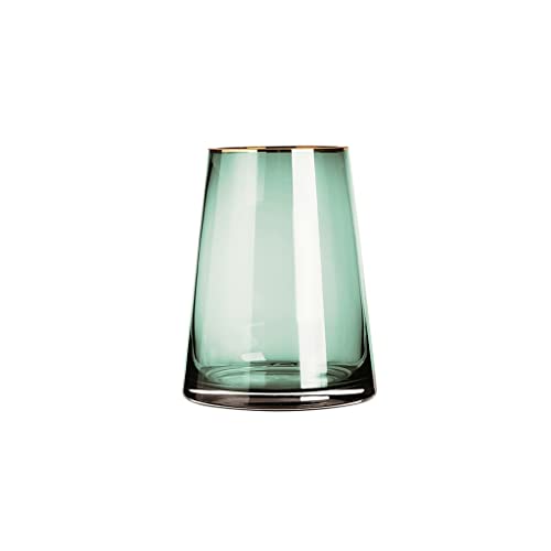 Vase grand format en verre vert pour stabiliser vos bouquets de salon - 2