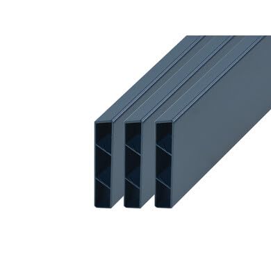 OOGarden - Lot de 3 Lames de clôture persienne aluminium 195,8 x 15,3 cm RAL7016