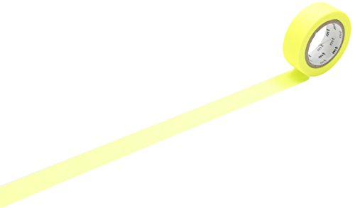 MT Washi Masking Tape Roll - Shocking Yellow