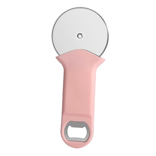 Toyvian Taglierina Pizza in Acciaio Inossidabile con Rotella Affilata e Apribottiglie Doppia Funzione Design Leggero e Resistente Pulizia Facile per Cucina Professionale e Uso Quotidiano