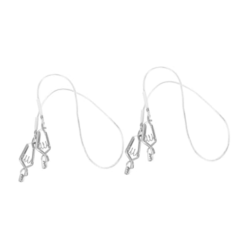 UKCOCO 2pcs Fencing Mask Clips Durable Stainless Thread Clips for Fencing Sport Equipment Efficient Body Cord Clamp for Foil and Sabre Essential Accessory