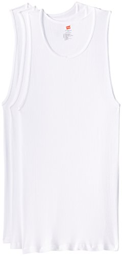 Hanes Luggage Big Man A-Shirt (Pack of 3), White, XXX-Large