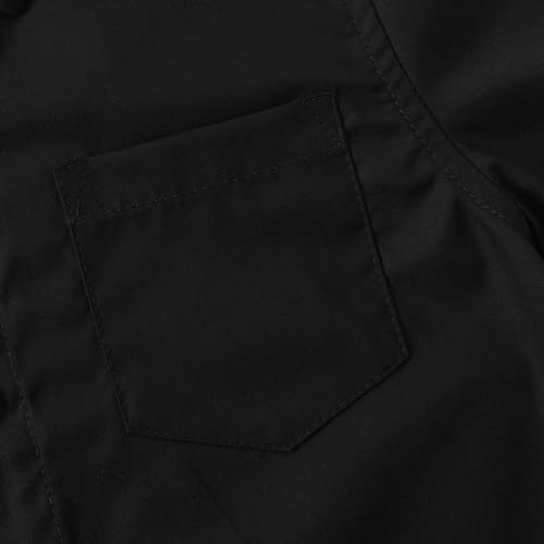 Spring&Gege Boys' Long Sleeve Dress Shirts Formal Uniform Poplin Solid4