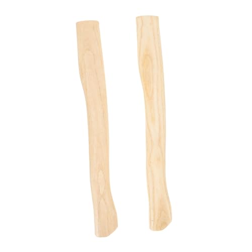 Mobestech 2Pcs Wooden Axe Handle Replacement Wooden Grip for Hatchet Compatible with Various Axes for Outdoor Activities Natural Material
