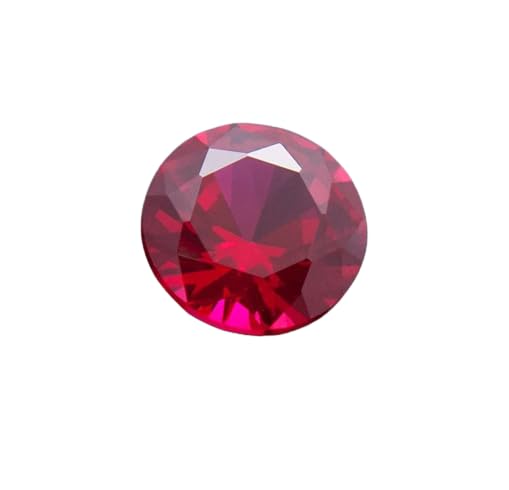 Rubis de 7 mm en cristal brut, gemme naturelle d'exception pour collectionneur