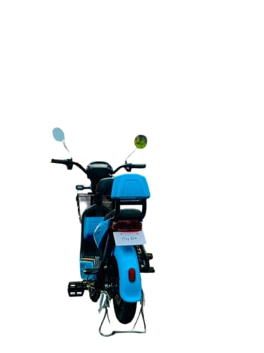 Image of Ultrabikes City Ride Moped | 550 watt Motor | 48V 18Ah Lithium Ion Battery | NO DL Required | 40 Top Speed | Digital Display | 2 Year Warranty | 70 km in Single Charge I 3 Speed Modes (Blue)